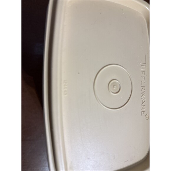 Vintage Tupperware Shelf Saver Stackable Container 1243-10 /Lid 1244-13 - Picture 3 of 8